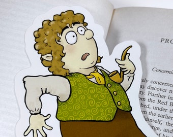 squished Bilbo bookmark