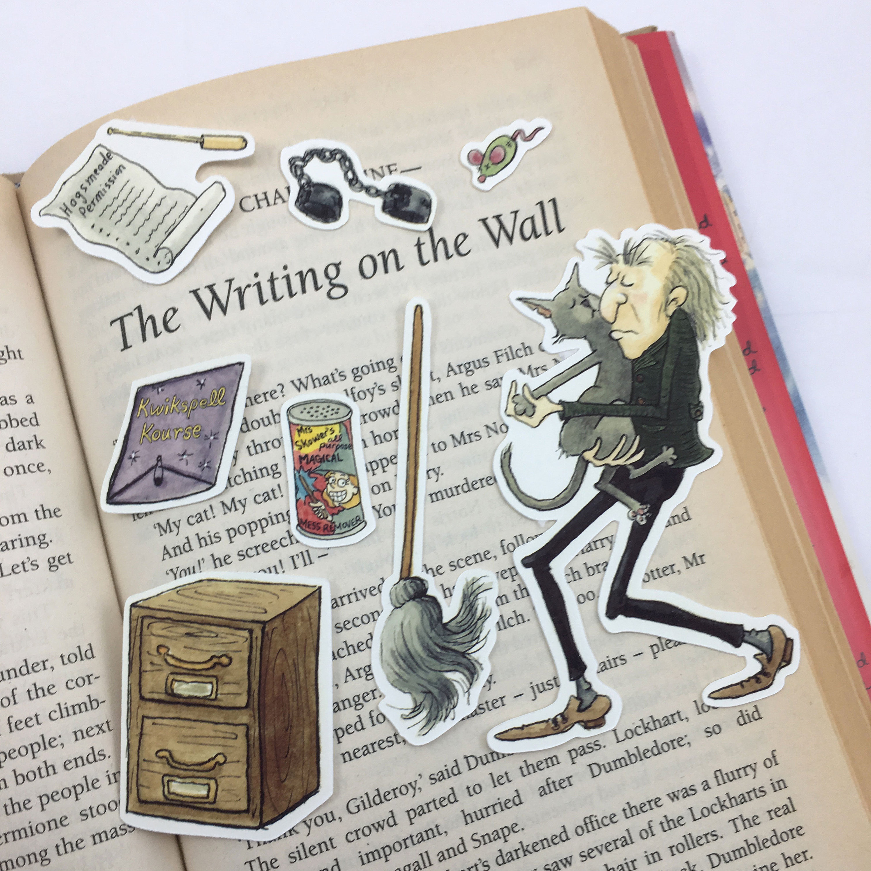 Filch \u0026 Mrs Norris Sticker Set - Etsy, image size:3000x3000