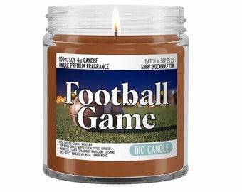 Football Scented Candle - Smells Like Grass and Night Air - Dio Candle