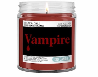 Halloween Candle - Vampire Scented - Smells Like Heady Woods and Inviting Florals - Dio Candle