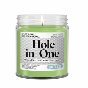 Golf Sports Scented Candle - Smells Like Fresh Air, Grass, and Wind