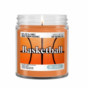 Basketball Sports Scented Candle - Smells Like a REAL Basketball - Dio Candle