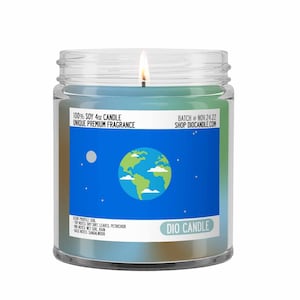 Planet Earth Scented Candle - Smells Like Fresh Soil - Dio Candle