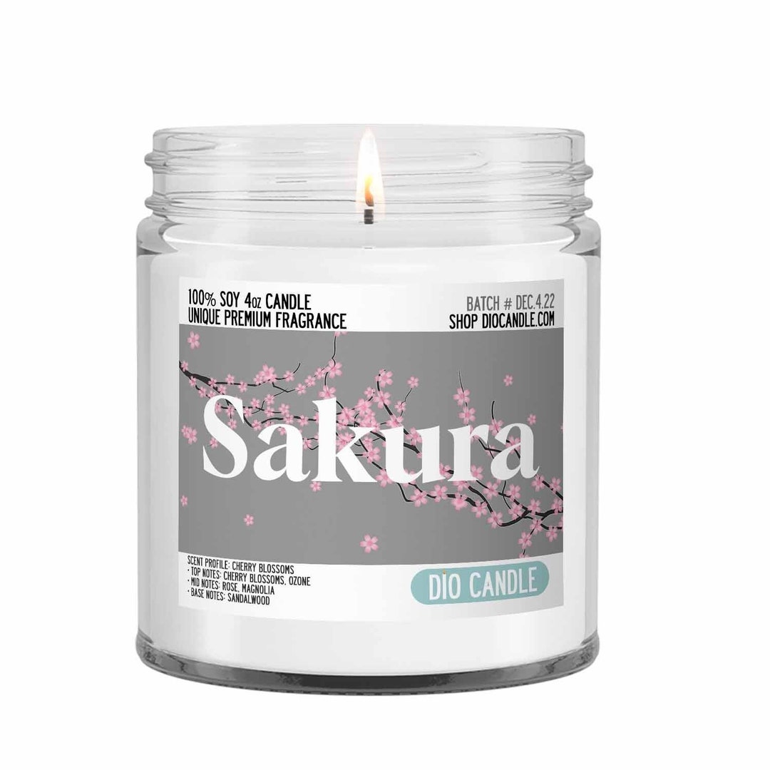 Sakura Scented Candle Smells Like Cherry Blossoms Etsy.de