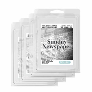 Sunday Newspaper Scented Candles or Wax Melts by Dio Candle® | 100% Naturally Vegan Soy - Hand Poured Gifts / Free Shipping