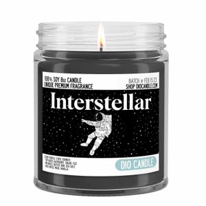Interstellar Galaxy Space Scented Soy Candle - Unique Scent by Dio Candle - #1 for Great Gifts