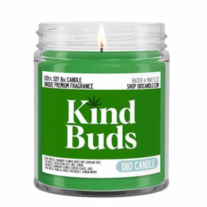 Kind Buds Scented Soy Candle - Unique Scent by Dio Candle - #1 for Great Gifts