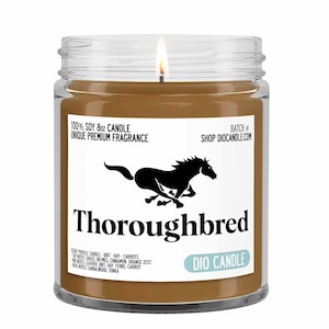 Thoroughbred Scented Soy Candle - Unique Scent by Dio Candle - #1 for Great Gifts