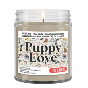 Puppy Love Scented Soy Candle – Corn Chips & Dirt Aroma