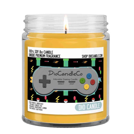 Gamer Scented Soy Candle - Unique Scent by Dio Candle - #1 for Great Gifts