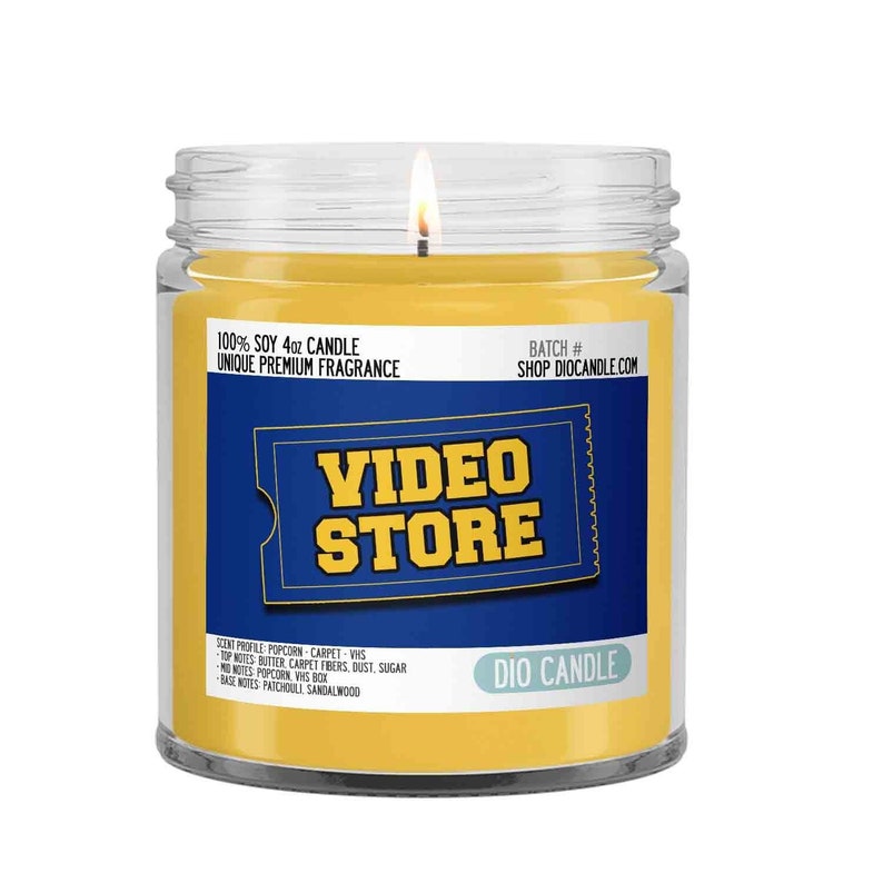 Video Store ™ Scented Hand Poured 100% Soy Candles or Wax 4 oz