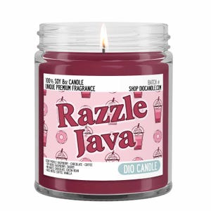 Razzle Java Coffee Scented Soy Candle - Unique Scent by Dio Candle - #1 for Great Gifts