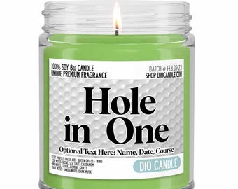 Hole In One Golf Scented Soy Candle – Fresh Air & Green Grass