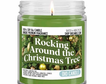 Christmas Tree Scented Soy Candle – Holiday Home Fragrance