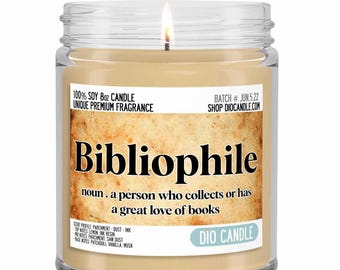 Bibliophile Soy Candle – Old Books Scent, Library Aroma