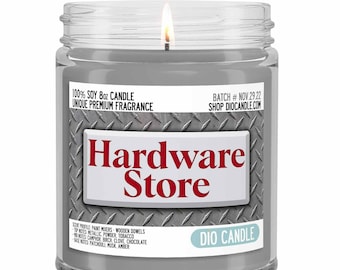 Hardware Store Scented Soy Candle – Unique Scent for DIY Enthusiasts