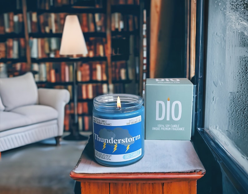 Thunderstorm Scented Candle Smells Like Petrichor, Rain, Dirt Dio Candle image 2