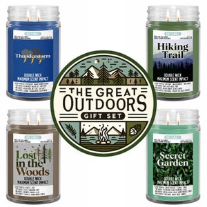 Great Outdoors 4 Candles Gift Set