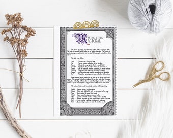 Making Items Magickal Information Page - Instant Download Book of Shadows Grimoire