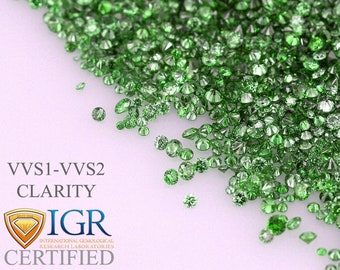 Lot De 4 Diamants Ronds Naturels 4.25 Mm - Qualité D (blanc Exceptionnel) VVS1 - Certifiés GDL - Environ 1.00 Carat Total