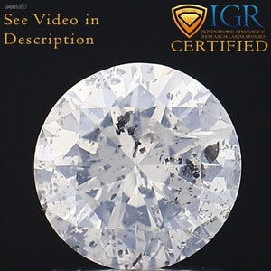 1.02 cts. CERTIFIED Round Brilliant Cut I1 Fancy White Color Loose Natural Diamond 29250