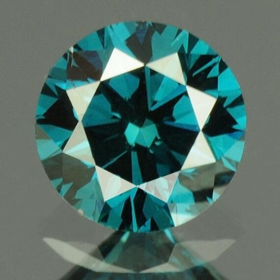 0.26 Cts. CERTIFIED Round SI1 Vivid Royal Blue Color Loose Natural
