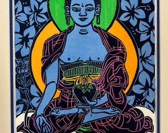 チベット医学 曼荼羅画集 The Buddha's Art of Healing Original Hand Painted Masterpiece Eight Medicine Buddha