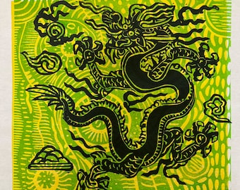 Year of the Dragon, Dragon woodblock art