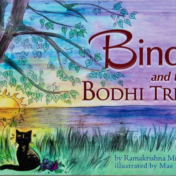 Bindi and the Bodhi Tree, yoga life from a cat's perspective, cat yoga and meditation, cat ashram, yoga cat, RK Michaels, art by Mae Porter