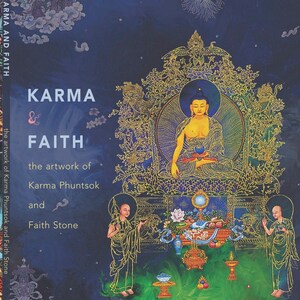 Karma & Faith, the Artwork of Karma Phuntsok and Faith Stone, a collection of paintings and woodblocks, Contemporary Buddhist Art, BuddhaArt image 2