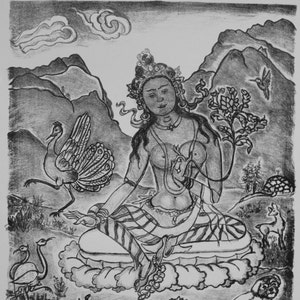 Green Tara in Eldorado Canyon, Green Tara, Goddess, Buddhas, Buddhism, Meditation, yoga, meditation, yoga art, Thangka, Bodhisattvas, Taras