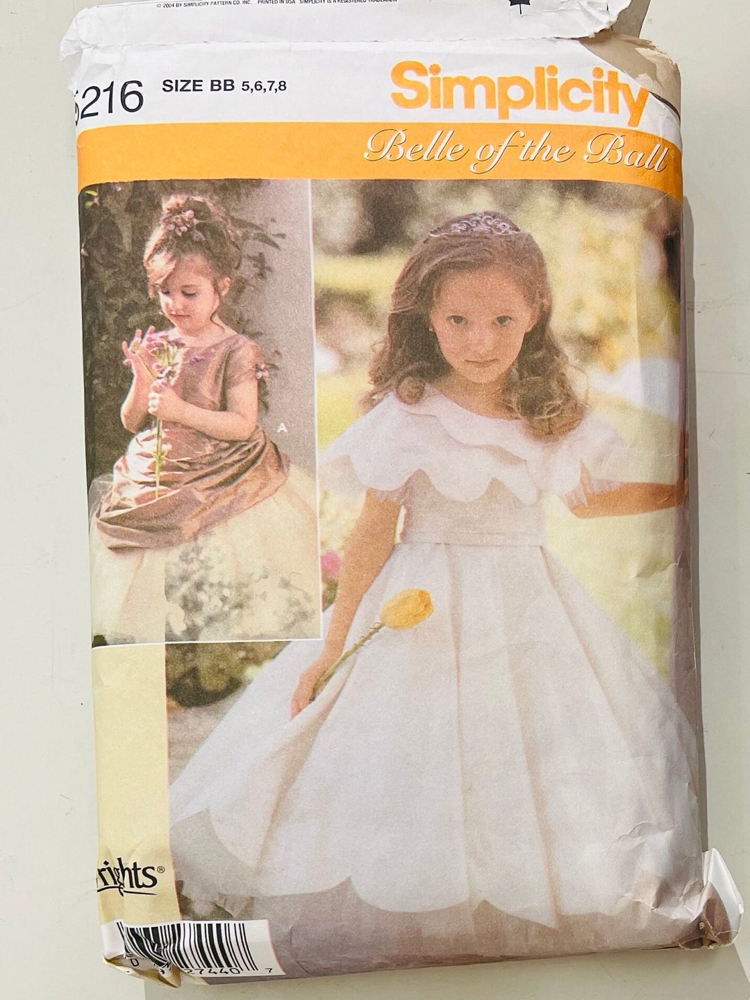 Simplicity 5216 / 2000s Girls Formal Gown With Full Tulle Etsy