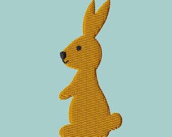 Kleiner Hase Hasen Stickdatei Ostern Füllstich Datei Mini 10x10