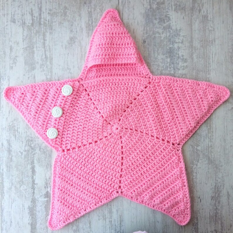Crochet Baby Star Blanket Wrap Cozy Etsy Canada