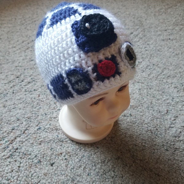 R2D2 Inspired beanie hat