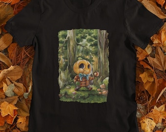 Cosy Pumpkin Creature-T-shirt: Spooky Season-kleding