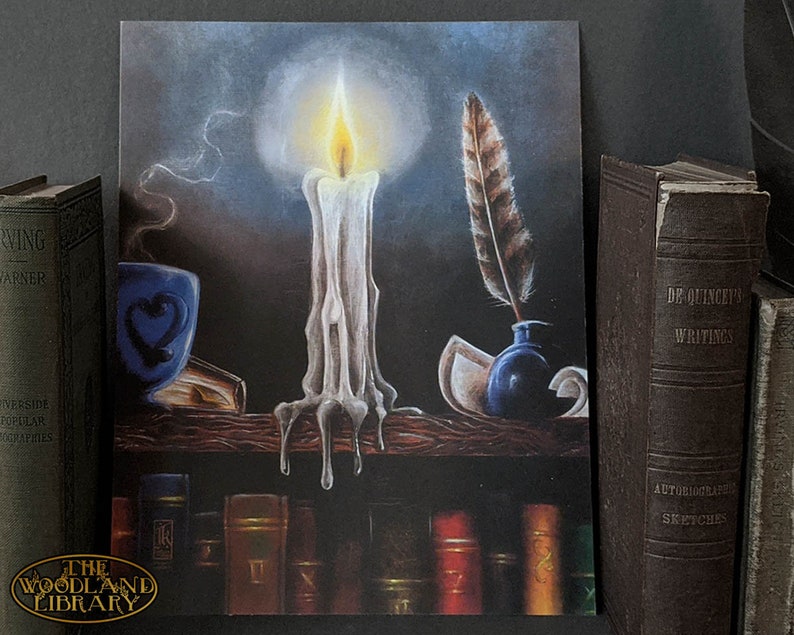 dark academia bundle 1 authors bookshelf print and 4 etsy
