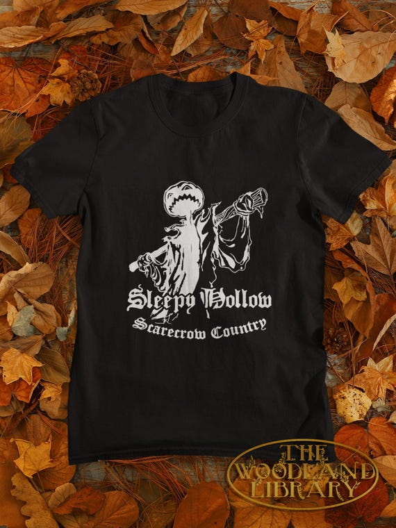 Sleepy Hollow Scarecrow T-Shirt: Unisex Halloween Spooky Season Tee