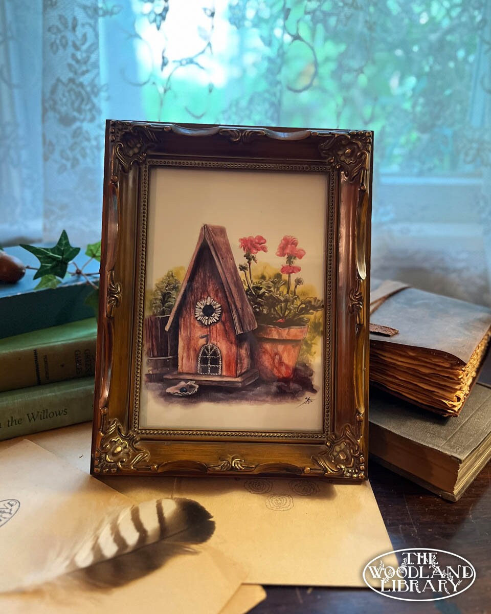 Geranium Wall Art Print Summer Garden Geranium Painting