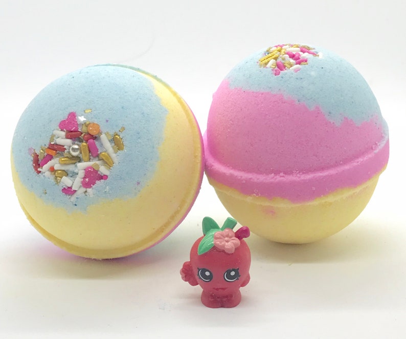 Kids Shopkins Surprise Toy Inside Bath Bomb Etsy