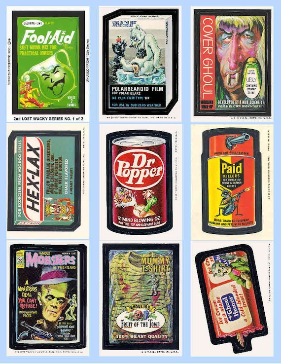 WACKY PACKAGES MAGNETS, Large Size Set 1 9 - Glossy - Etsy