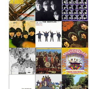 BEATLES ALBUM COVER set 1 of 4 sets magnets, 12 - Glossy
