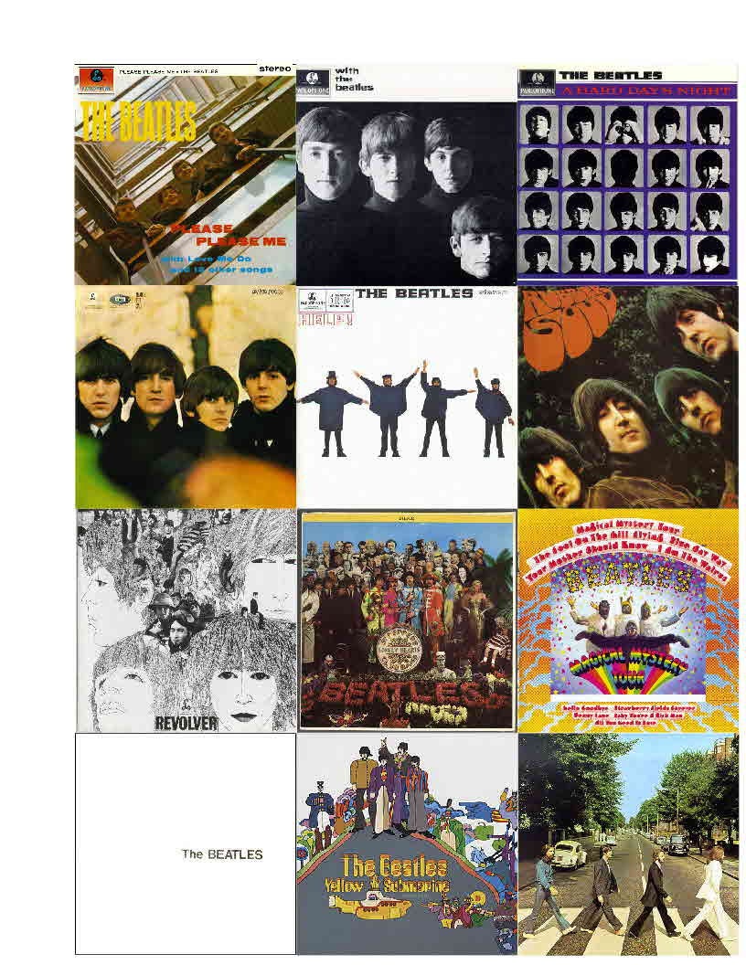 the beatles with the beatles album cover