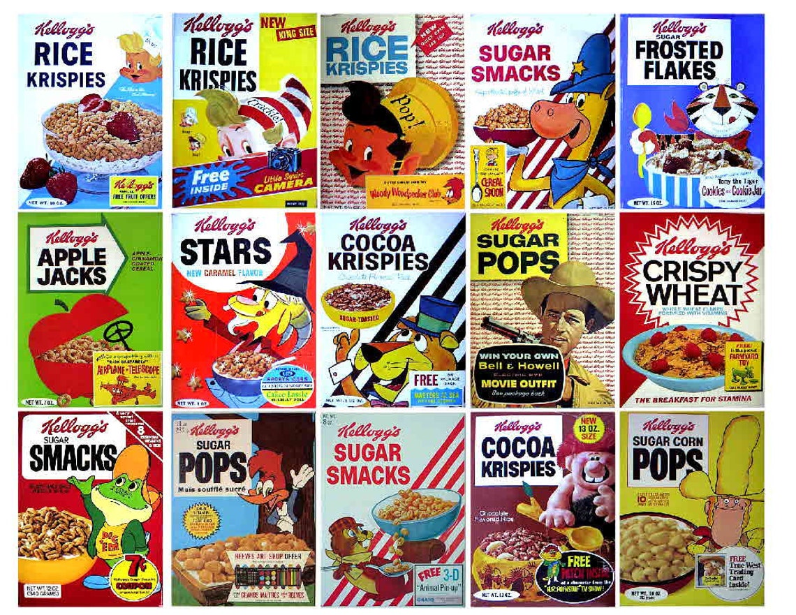 KELLOGGS CEREAL 4 Etsy