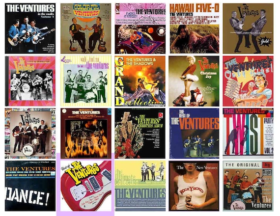 THE VENTURES ALBUM Covers Magnets 20 Glossy Set 2 of 2 - Etsy
