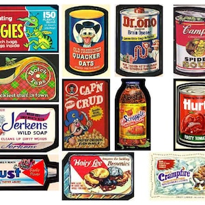 ÍMÃS WACKY PACKAGES, conjunto 1 12 - Brilhante