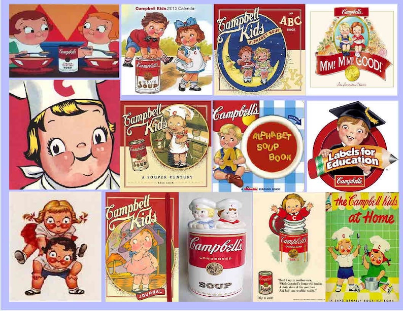 Campbell's Soup Kids 13 PHOTO FRIDGE MAGNETS Glossy - Etsy