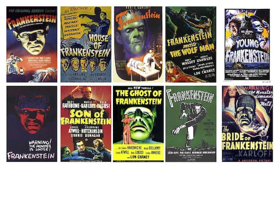 Frankenstein Boris Karloff Movie Monster Watercolor Refrigerator Magnet