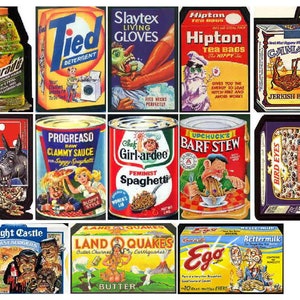 ÍMÃS WACKY PACKAGES, conjunto 4 13 - Brilhante