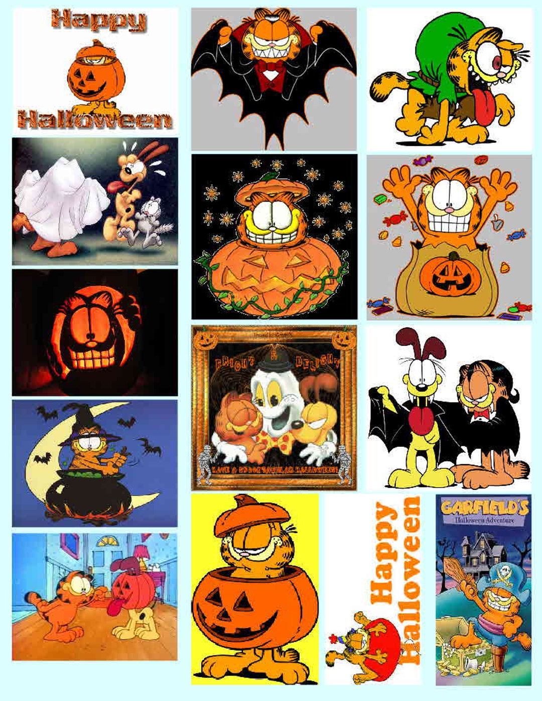 GARFIELD HALLOWEEN Magnets - Etsy Canada